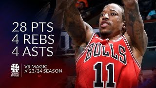 DeMar DeRozan 28 pts 4 rebs 4 asts vs Magic 2324 season [upl. by Esetal]