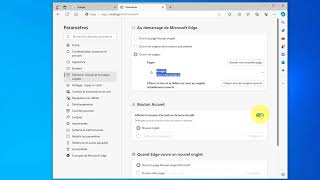 Modifier la page daccueil du navigateur Edge sur pc Windows 10 11 [upl. by Him]