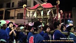 妙高市関山の祭り quotMikoshiquot A festival of Japan [upl. by Euqirdor]