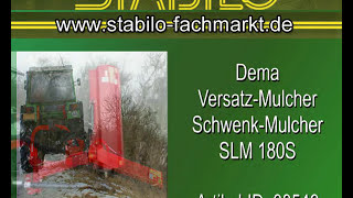 Dema Schlegel Mulcher schwenkbar mit Versatz 180 cm SLM 180 S [upl. by Lemert]