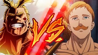 ESCANOR VS ALL MIGHT RAP NANATSU NO TAIZAI  BOKU NO HERO  BATALLA DE RAP  2018  AdloMusic [upl. by Debora]