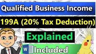 20 Business QBI Deduction Tax Rules Explained  Very Detailed [upl. by Ulu616]