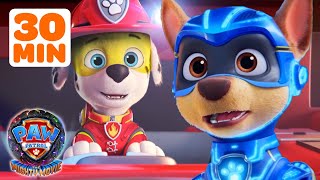 PAW Patrol The Mighty Movie BEST Moments w Marshall amp Chase  30 Minute Compilation  Nick Jr [upl. by Natsyrk]