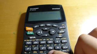 Calculator tricks using Sharp ELW531S Writeview [upl. by Zandra496]