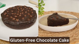 Easy Eggless Chocolate Cake with Almond Flour  Healthy GlutenFree Dessert Recipe [upl. by Ynnoj587]