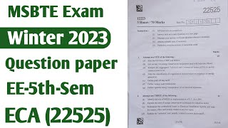 22525 Summer 2023 Question paper  Electrical Engineering 5th Semester Energy Conservation amp Audit [upl. by Nosnhoj]