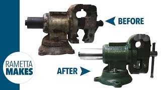 How to Restore a Bench Vise  DIY [upl. by Elva]