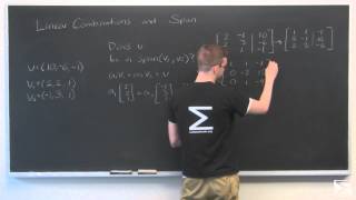 Linear Algebra Linear Combinations and Span [upl. by Fontes258]