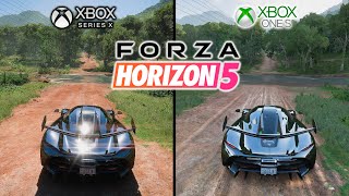 Forza Horizon 5  Xbox SERIES X Vs Xbox ONE S  COMPARATIVO LADO A LADO COMENTADO PTBR [upl. by Neenahs]