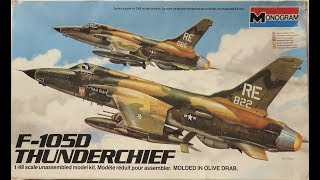 148 Monogram F105D Thunderchief Kit 5812 [upl. by Clotilda]