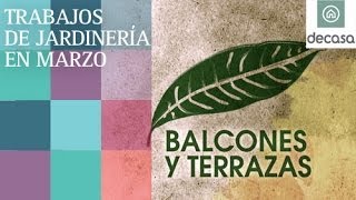 Trabajos de jardinería en marzo  Balcones y terrazas [upl. by Ettena]