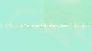 Managerial Interview with Sankalp A Founder  CodersCrux [upl. by Estey195]