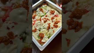 chicken lasagne with fresh egg lasagna sheets😋chickenlasagna egglasagna shorts lasagnerecipe [upl. by Llig]