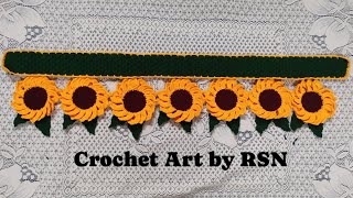 Sunflower 🌻 Toran Design  Toran Pattern  Crochet Door Hanging [upl. by Freud]