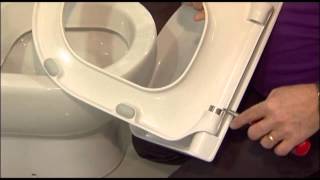 How to change the soft close cylinders on a Pressalit toilet seat [upl. by Alethia]