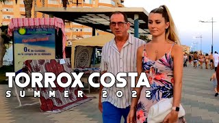 Torrox Costa Spain Fantastic Town Summer 2022 August Update Costa del Sol  Axarquía  Málaga 4K [upl. by Dasie501]