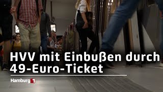 Trotz hoher Verkaufszahlen HVV macht Verluste durch Deutschlandticket [upl. by Aelgna]