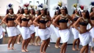 Tahitian Dance Vahines Lokelani Rhythm of the Islands Hoolaulea Lawndale 2013 [upl. by Sadiras889]