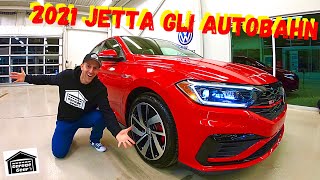 2021 VOLKSWAGEN JETTA GLI 20T AUTOBAHN Walkaround amp Review  Basil VW [upl. by Josie]