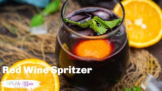 Red Wine Spritzer Recipe 2 Ingredients 2 Minutes [upl. by Felicity]