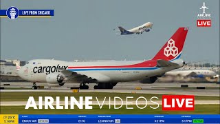 🔴LIVE Chicago OHare Airport ORD Airport Plane Spotting  LIVE Plane Spotting [upl. by Defant]