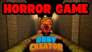 Can you make a GOOD HORROR GAME in Obby Creator Part 1 [upl. by Inoue]