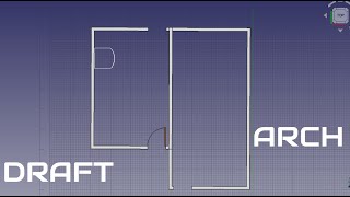 Freecad draw in ARCHDRAFT features [upl. by Rosena39]