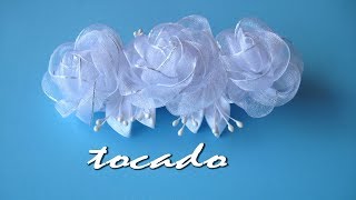 👰DIY  TOCADO niña PRIMERA COMUNIÓN 👰 HEADDRESS girl first communion 👰 [upl. by Eseila240]