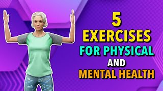 5 Seniors Exercises for Physical and Mental Health 2 Rounds [upl. by Roice789]