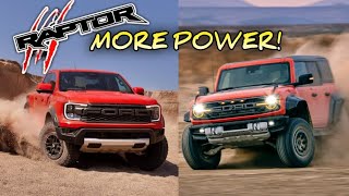 Bronco and Ranger Raptors get HUGE Power increases [upl. by Emarie]