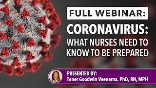 Coronavirus What Nurses Need To Know To Be Prepared [upl. by Radack]