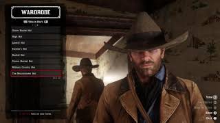 RDR2 All Stolen Hats for Arthur Morgan except fisherman reward one [upl. by Orapma338]