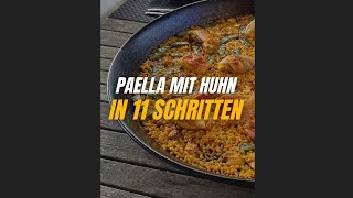 Paella mit Huhn Rezept in 11 Schritten [upl. by Sihonn910]