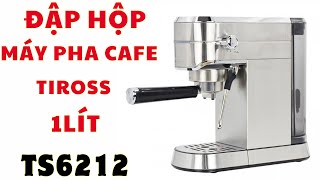 Đập hộp máy pha cafe Tiross TS6212 [upl. by Ettenal236]