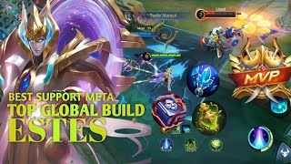 ESTES SUPPORT TERBAIK META SEKARANG  ESTES BEST BUILD 2024  BUILD TOP GLOBAL ESTES  MLBB [upl. by Emmalee]