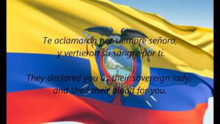 Ecuadorian National Anthem  quotSalve Oh Patriaquot ESEN [upl. by Annayrb]