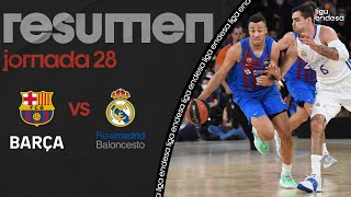 Barça  Real Madrid 10897 RESUMEN  Liga Endesa 202122 [upl. by Anirtak]