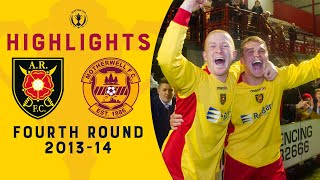 Albion Rovers 10 Motherwell  Last Minute winner Causes Huge Upset 😱  Fourth Round 201314 [upl. by Atiruam939]