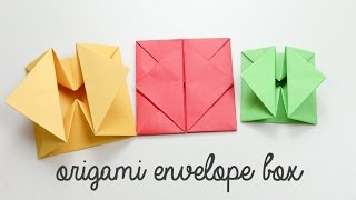 Origami Envelope Box Tutorial  DIY  Paper Kawaii [upl. by Jolene]