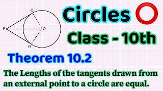 Theorem 102 Circles  Class 10th NMC Vinay  theorem class10 circle trending [upl. by Zipah50]