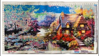 クロスステッチ おとぎの家 1 crossstitch [upl. by Deonne840]