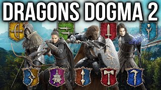 Dragons Dogma 2  ALL Class Vocations So Far From Starter To Advanced amp Hybrid [upl. by Nnazil]