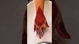 Wedding mehndi session✨🥰 hassanmehndiparlour henna hennatattoo mehendi hennaart [upl. by Lemaj]