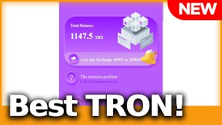 🔥Best TRON TRX Cloud Mining Website 1000 TRX free on Registration Earn 8 Daily Passive Income💥 [upl. by Anaujahs]