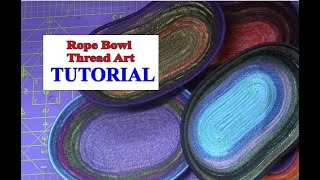 Rope Bowl  Thread Art Tutorial [upl. by Navinod231]