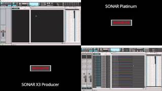 SONAR Platinum vs SONAR X3 Producer Import Audio [upl. by Hauge182]