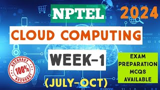 Cloud Computing  WEEK1 Quiz assignment Answers 2024NPTEL JulyOctnptelSKumarEdu [upl. by Aridatha277]