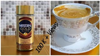 Nescafe Gold Coffee Recipe  Cappuccino Coffee Recipe  Spoon of taste [upl. by Ide554]