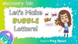 🎨 How To Make Cool Bubble Letters For Kids 🖌️  Easy And Fun Stepbystep Letter Tutorial [upl. by Brent]