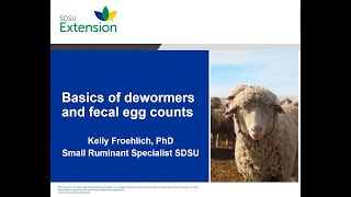 Basics of dewormers and fecal egg counts for sheep and goats [upl. by Shing571]